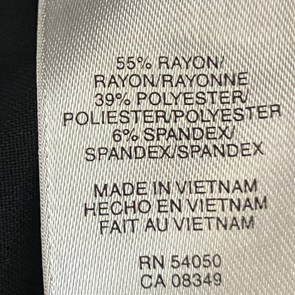 Jones New York Collection Platinum Woman Stretch Dress Pants Black 16W - Picture 5 of 6